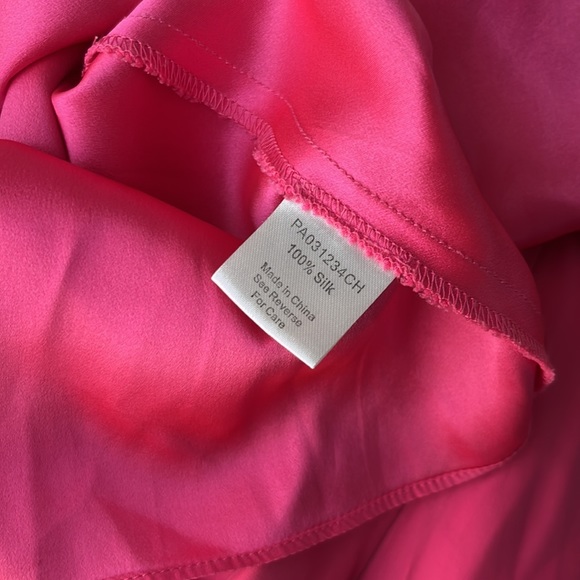 Parker Elana Silk Mini Dress Pink Small NWOT - Picture 7 of 12